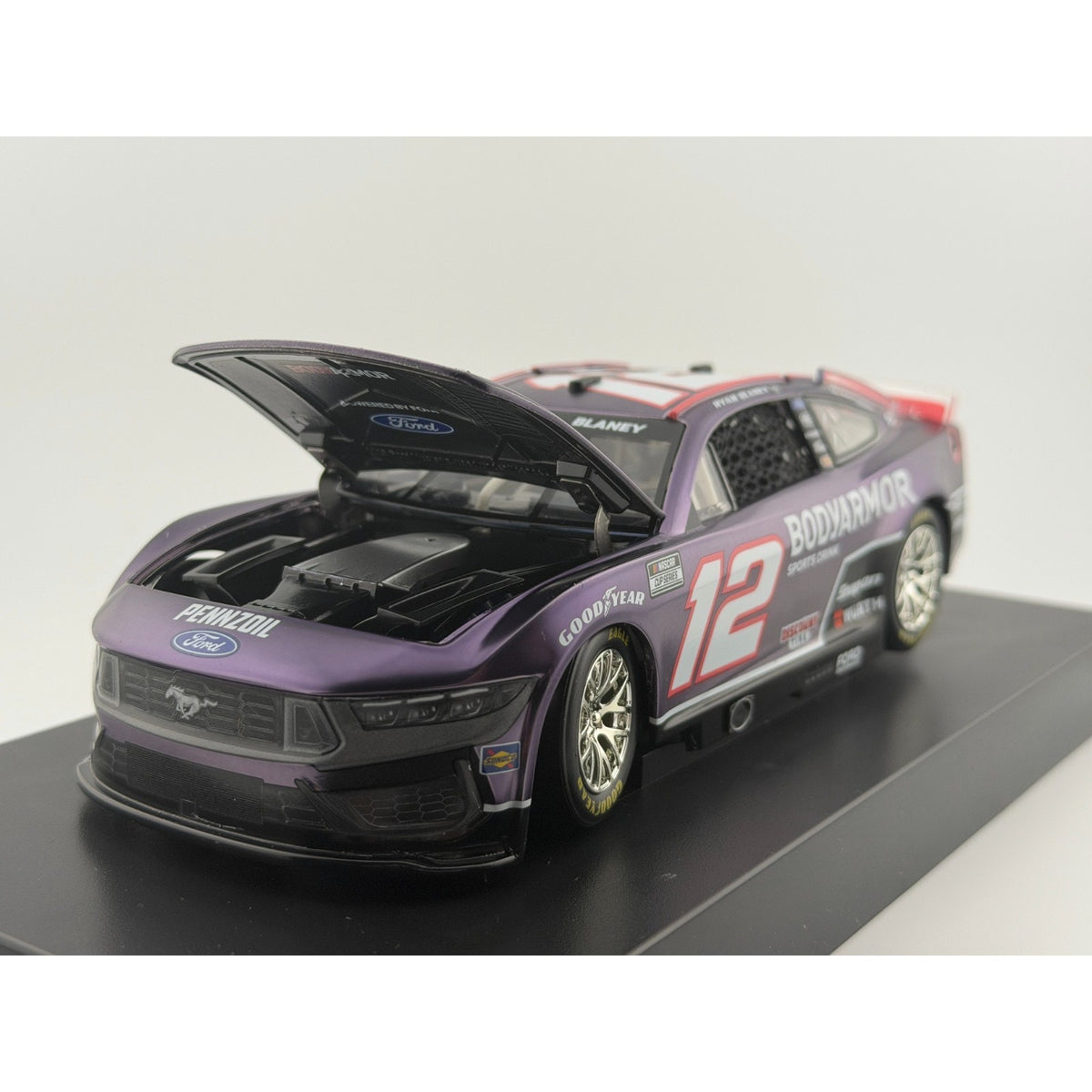Ryan Blaney #12 BODYARMOR Black 2025 Mustang Color Chrome 1 of 72 DIN 50