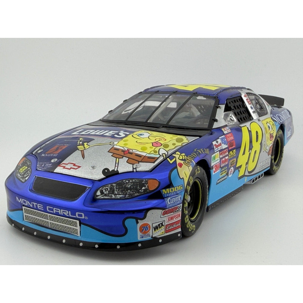 3/4 Front Hero — Jimmie Johnson #48 Lowe's SpongeBob 2003 Monte Carlo Color Chrome 1/1008 1:24
