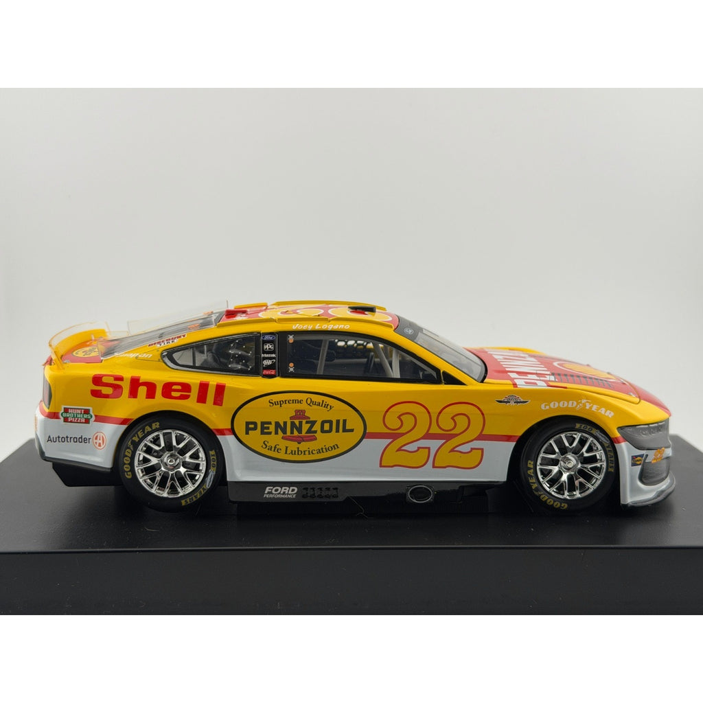 Joey Logano #22 Shell Pennzoil Throwback 2025 Mustang 1:24 1 of 504 DIN 233