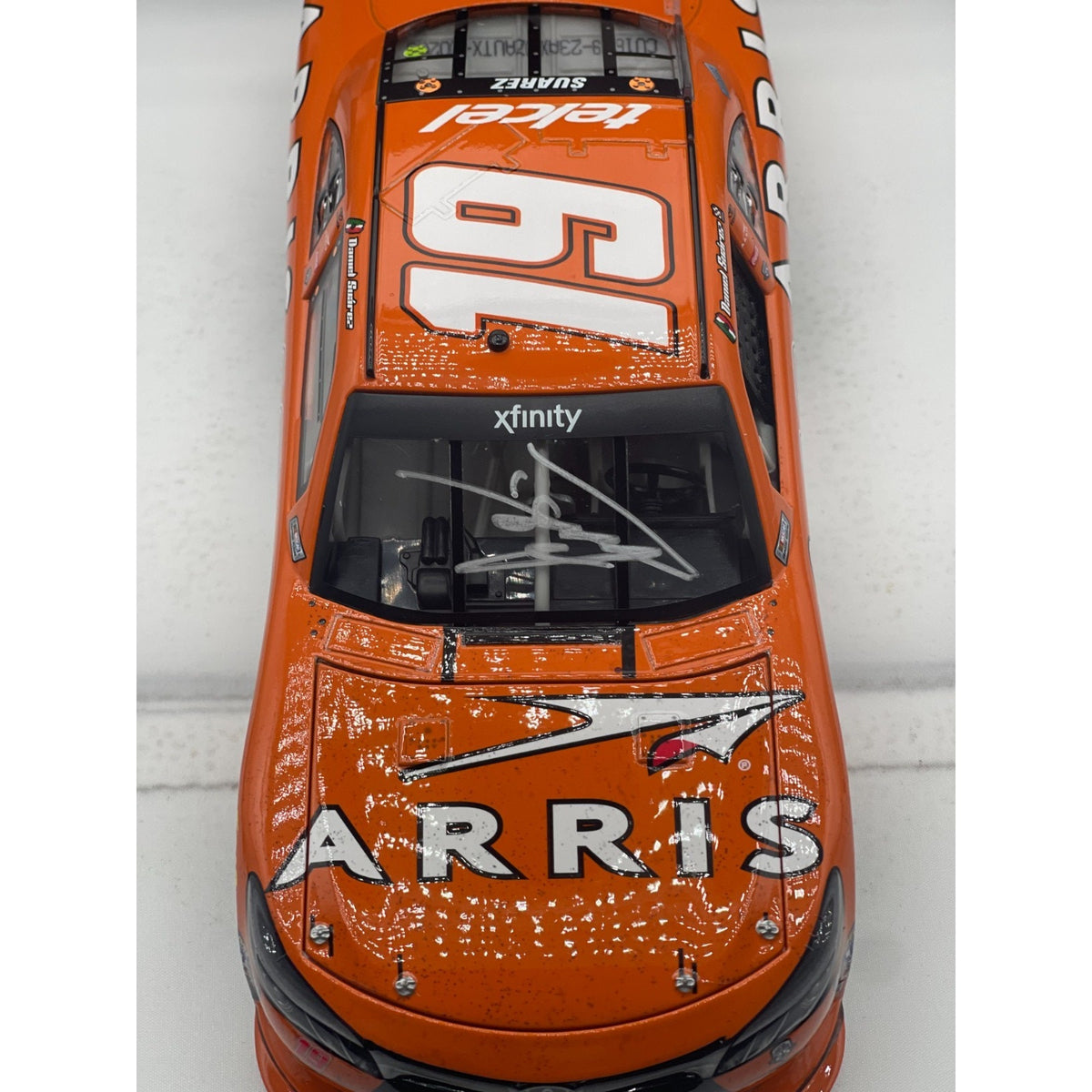 Daniel Suárez #19 ARRIS Michigan Win Autographed 2016 Camry 1 of 661