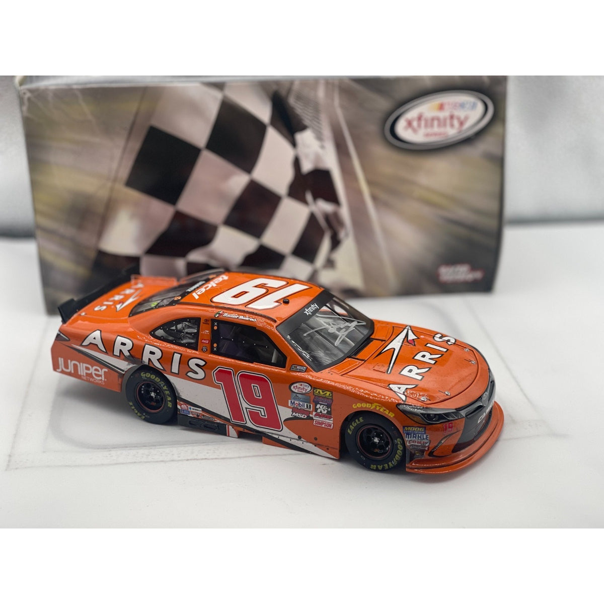 Daniel Suárez #19 ARRIS Michigan Win Autographed 2016 Camry 1 of 661