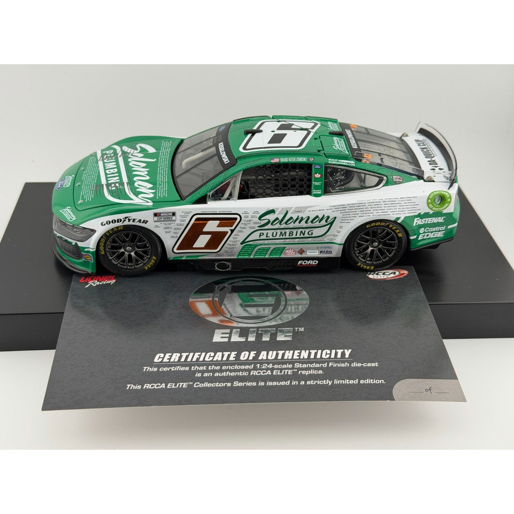 Brad Keselowski #6 Solomon Plumbing Veterans 2024 Mustang Elite 1/174 DIN 171