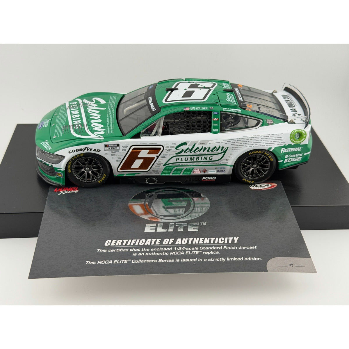 Brad Keselowski #6 Solomon Plumbing Veterans 2024 Mustang Elite 1/174 DIN 171