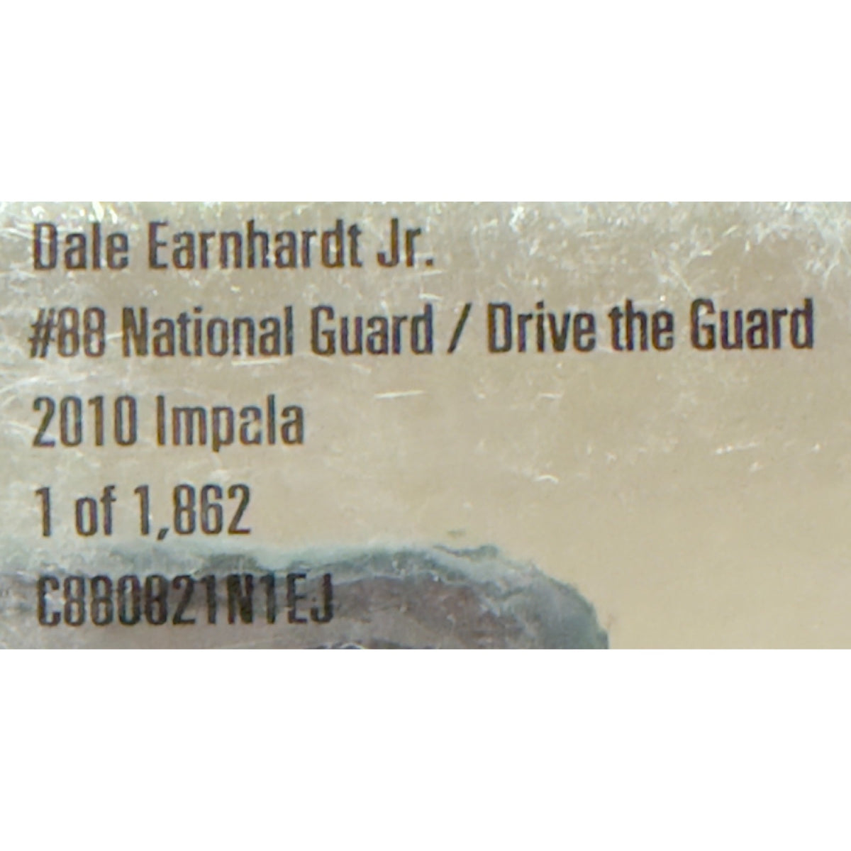 Dale Earnhardt Jr. #88 National Guard Drive the Guard 2010 Impala SS Wrong Box