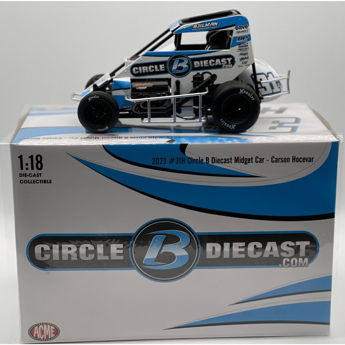 Carson Hocevar #31H Circle B Diecast 2023 Midget Car 1:24 Racing Collectible