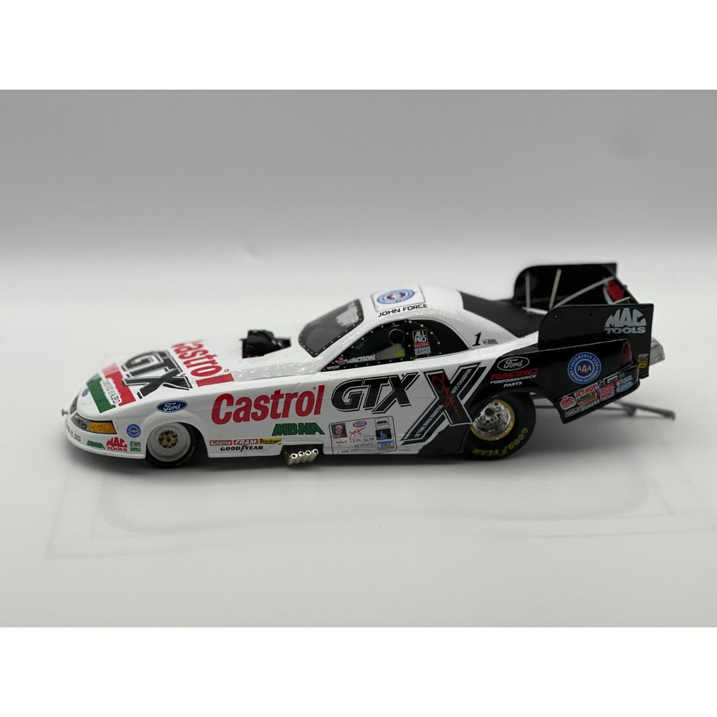 John Force Castrol GTX 2001 Mustang Funny Car Diecast