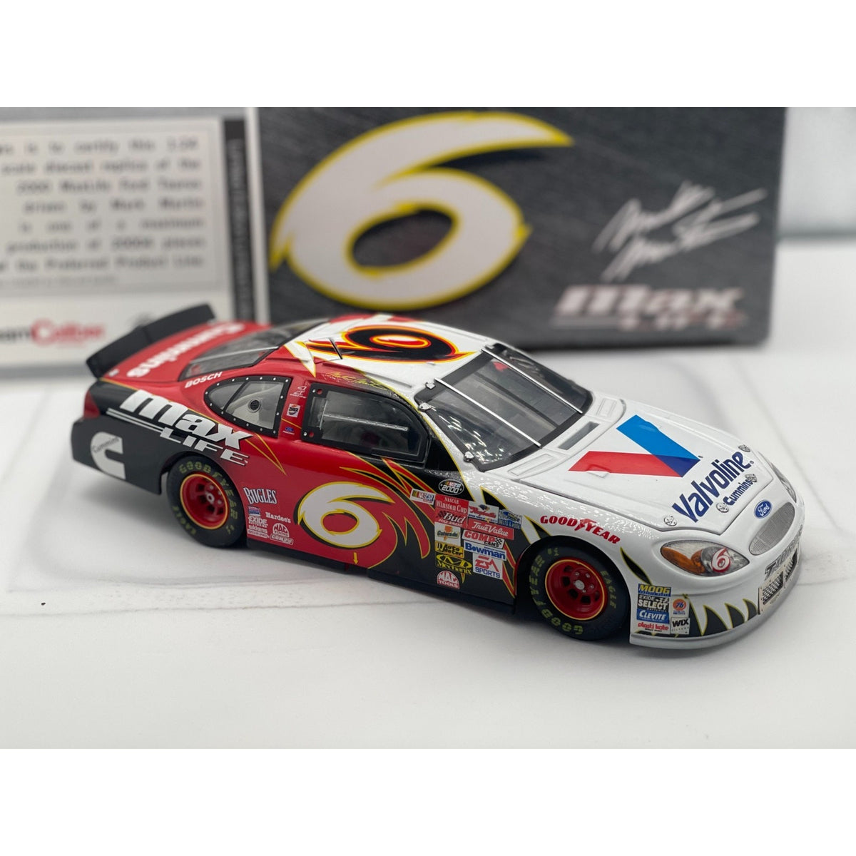 Mark Martin #6 Max Life Team Caliber Preferred 1 of 20004