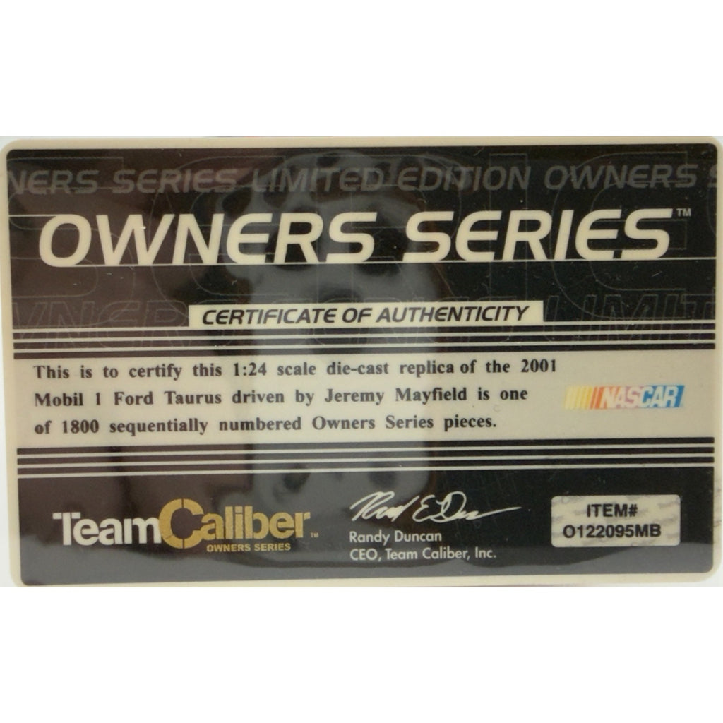 Jeremy Mayfield #12 Mobil 1 2001 Ford Taurus Team Caliber 1/1800 DIN 932