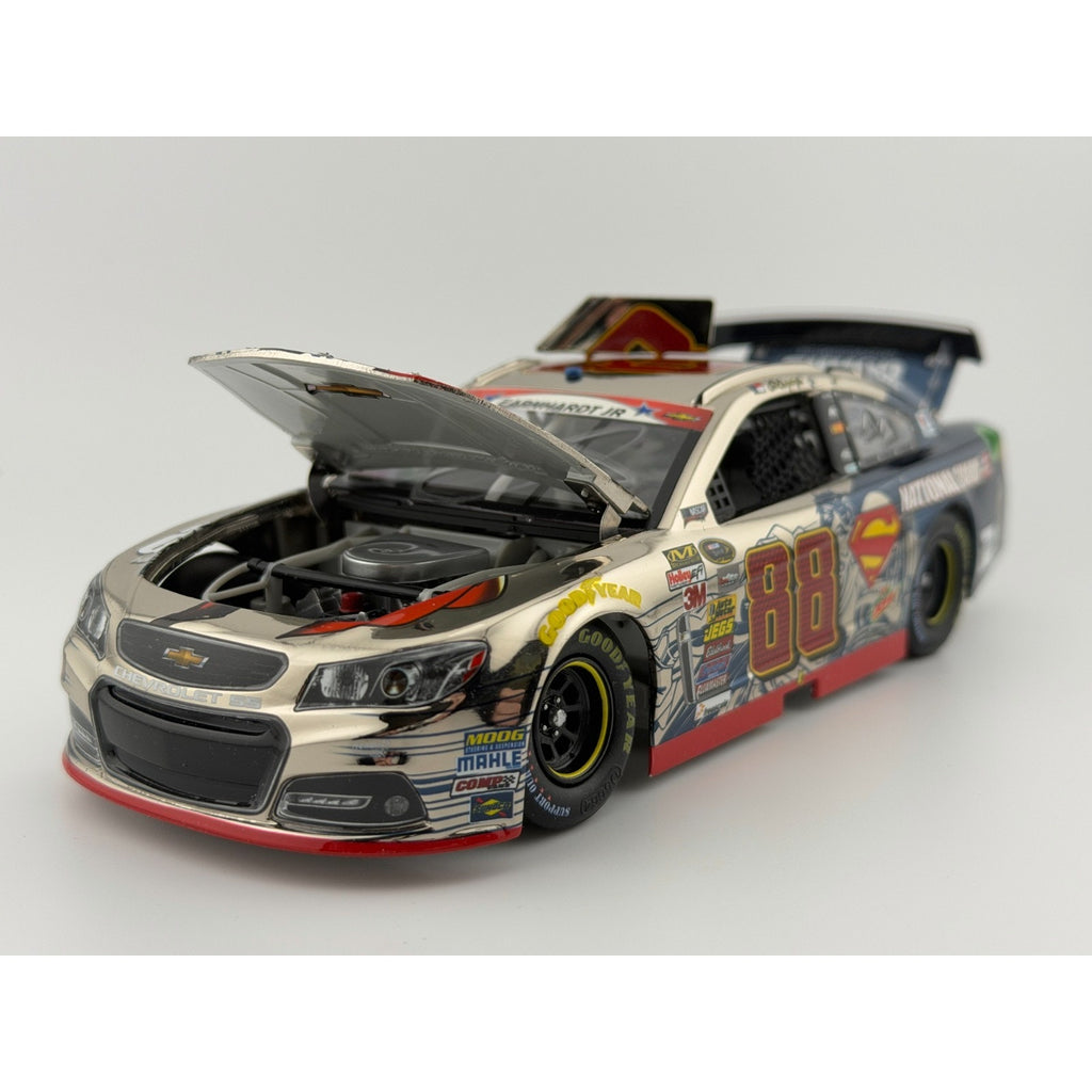 3/4 Front Hood Open — Dale Earnhardt Jr. #88 National Guard Superman 2014 Chevrolet SS Chrome