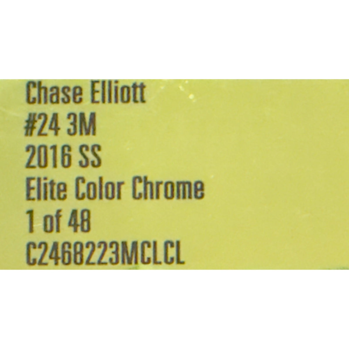 Chase Elliott #24 3M 2016 SS Elite Color Chrome 1 of 48 DIN 34 Rookie 1:24