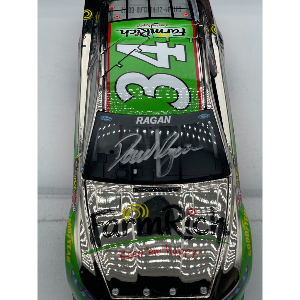 XRARE David Ragan #34 Farm Rich 2014 Fusion Color Chrome Autographed 1 of 48