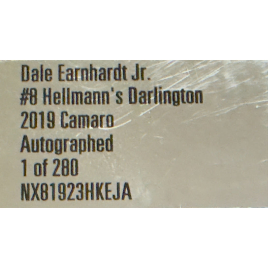Dale Earnhardt Jr. #8 Hellmann's Darlington 2019 Camaro Auto 1 of 280 DIN 113