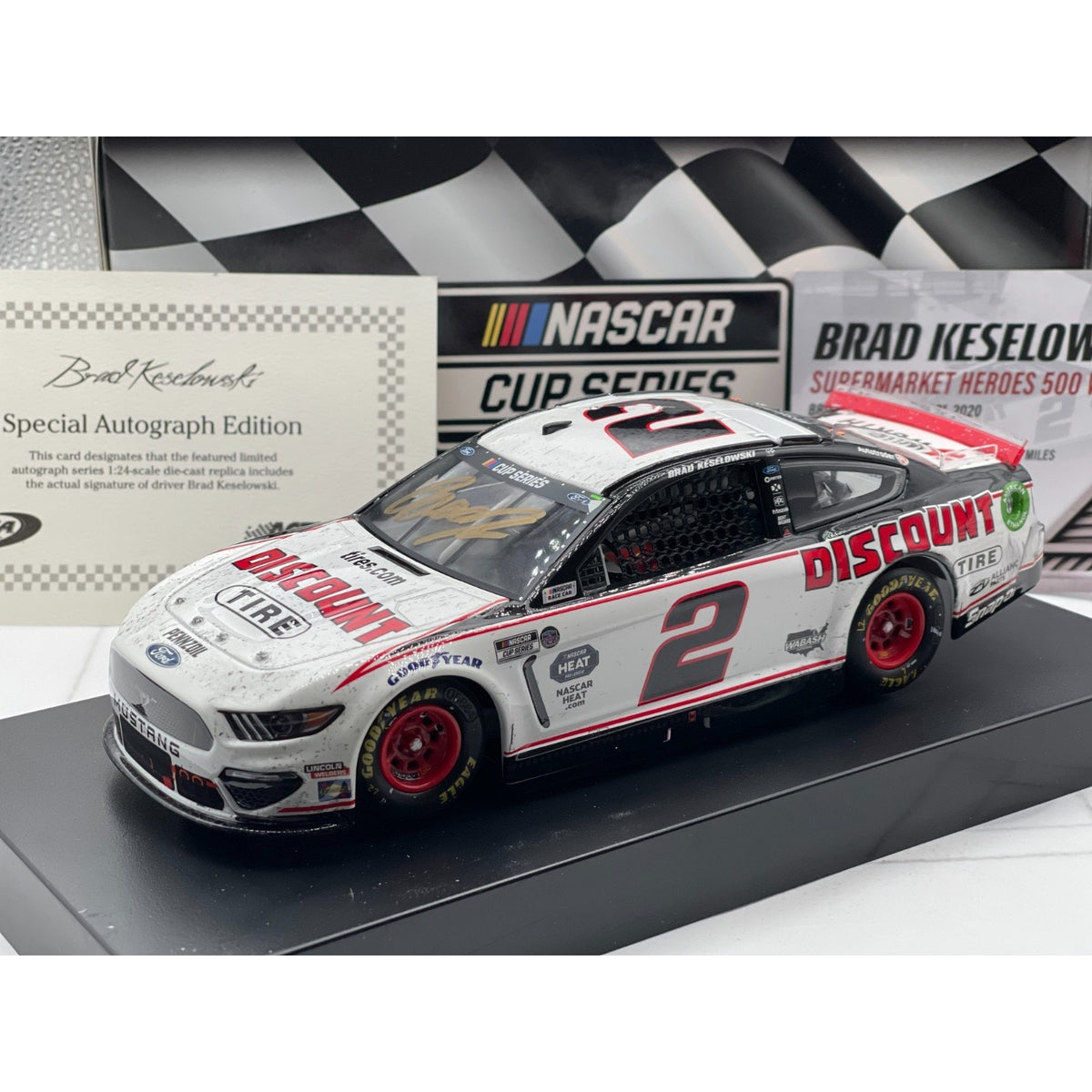 Brad Keselowski #2 Discount Tire Bristol Win 2020 Mustang Auto 1/24 1 of 72