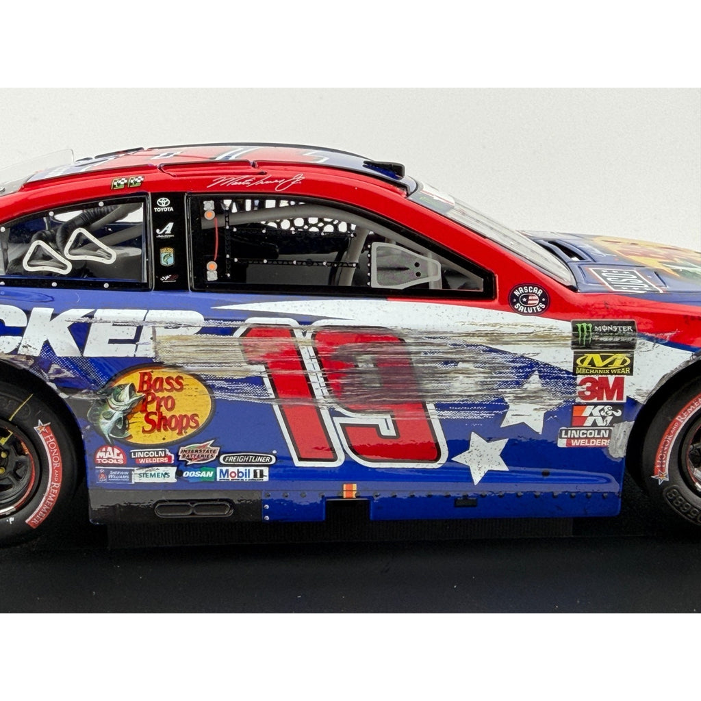 Martin Truex Jr. #19 Bass Pro Patriotic 2019 Charlotte Win Autographed 1/250