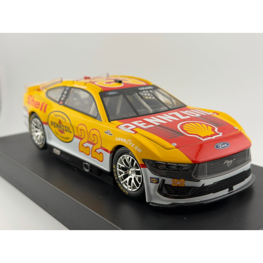 Joey Logano #22 Shell Pennzoil Throwback 2025 Mustang 1:24 1 of 504 DIN 233