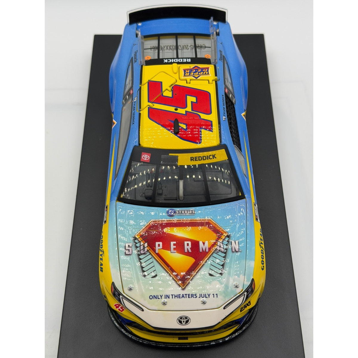 Tyler Reddick #45 Upper Deck Superman 2025 Camry Elite 1/185 DIN 81