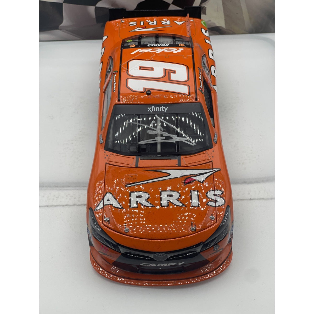 Daniel Suárez #19 ARRIS Michigan Win Autographed 2016 Camry 1 of 661