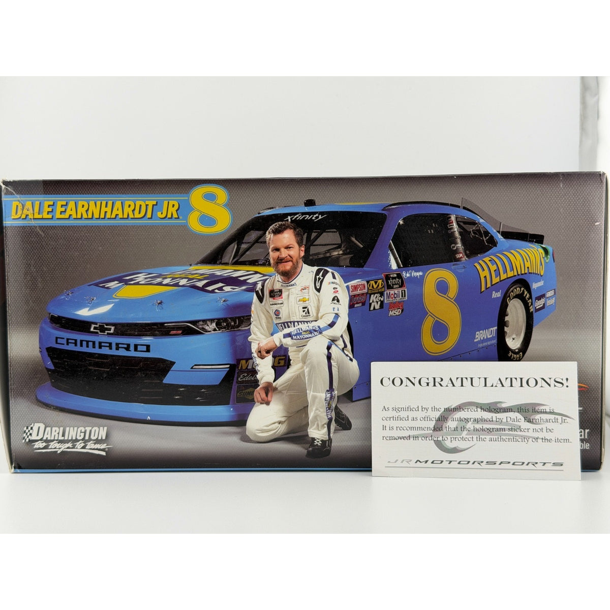 Dale Earnhardt Jr. #8 Hellmann's Darlington 2019 Camaro Auto 1 of 280 DIN 113