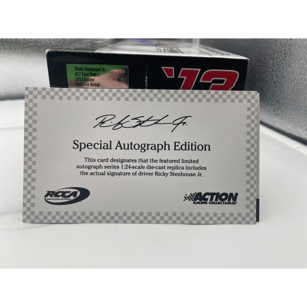 Ricky Stenhouse Jr. #17 Best Buy 2013 Fusion Polished Nickel 1 of 144 Autographed
