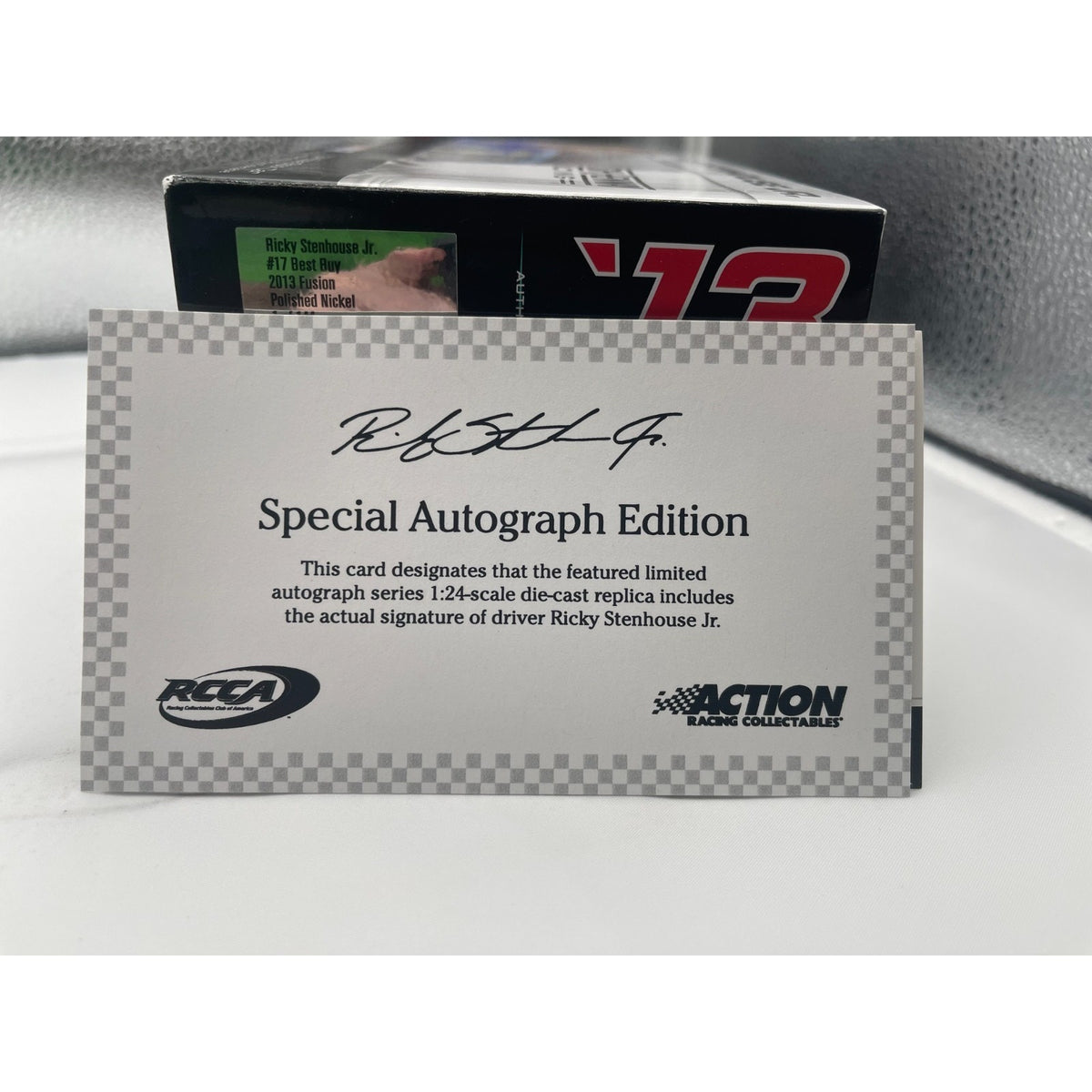 Ricky Stenhouse Jr. #17 Best Buy 2013 Fusion Polished Nickel 1 of 144 Autographed