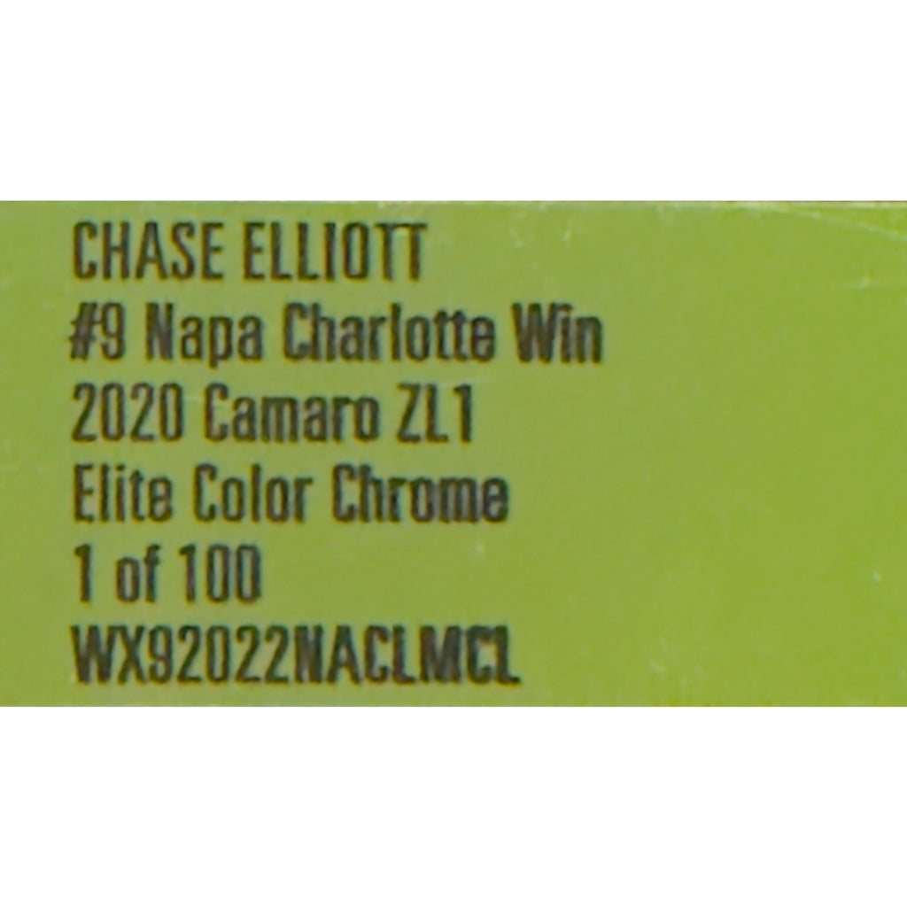 Chase Elliott #9 NAPA Charlotte Win 2020 ZL1 Elite Color Chrome 1/100 DIN 22