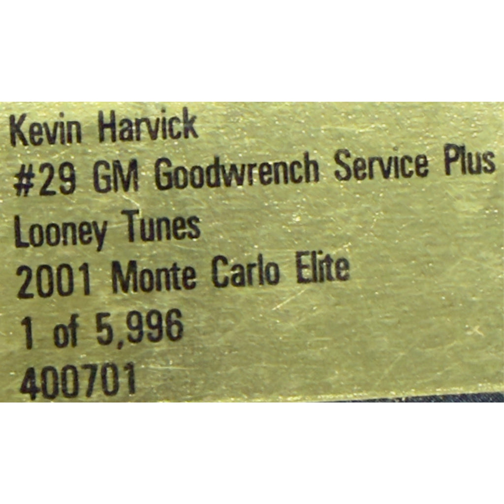 Kevin Harvick #29 GM Goodwrench Looney Tunes 2001 Elite Rookie 1/5996