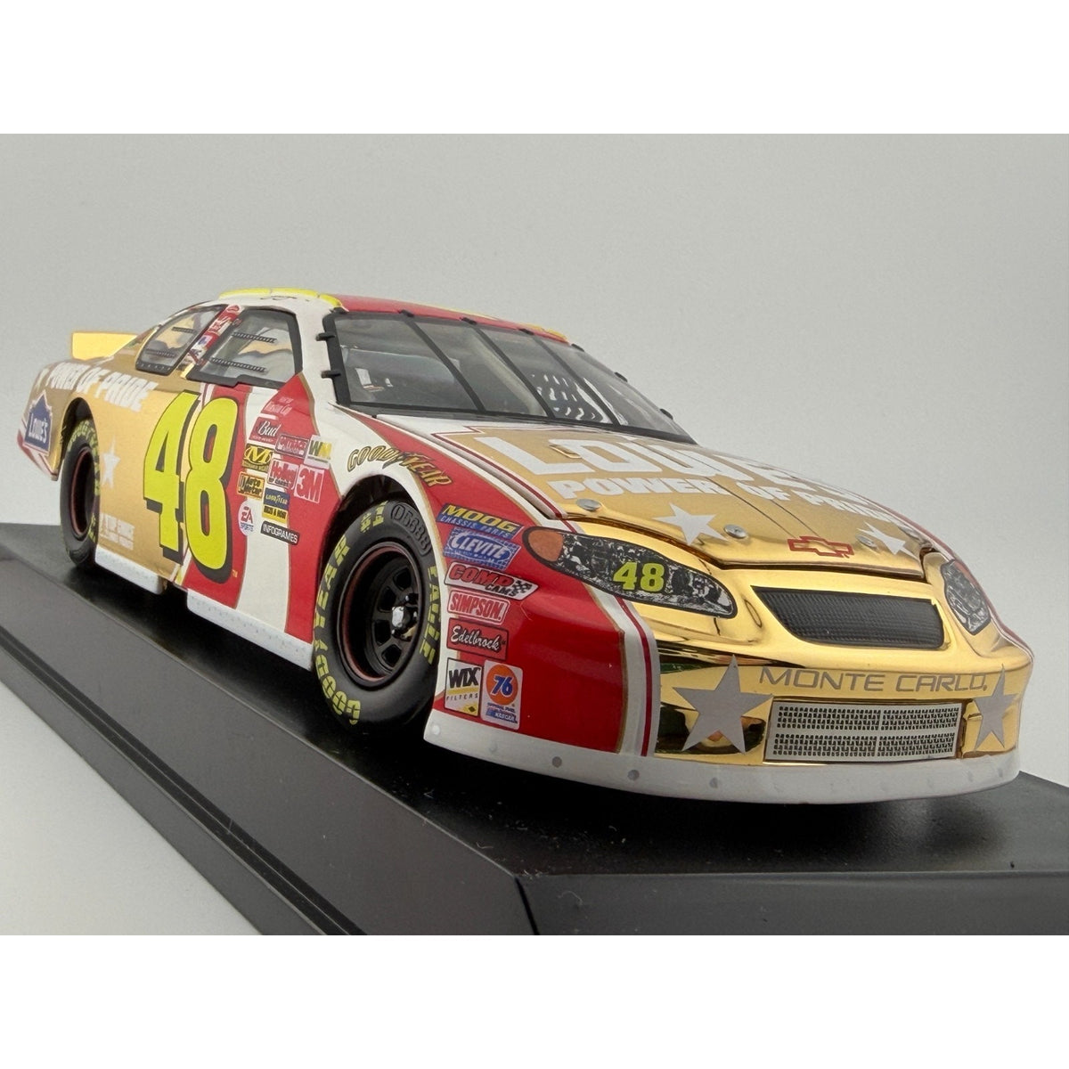 Jimmie Johnson #48 Power of Pride 2003 Monte Carlo 24K Gold 1/504 1:24