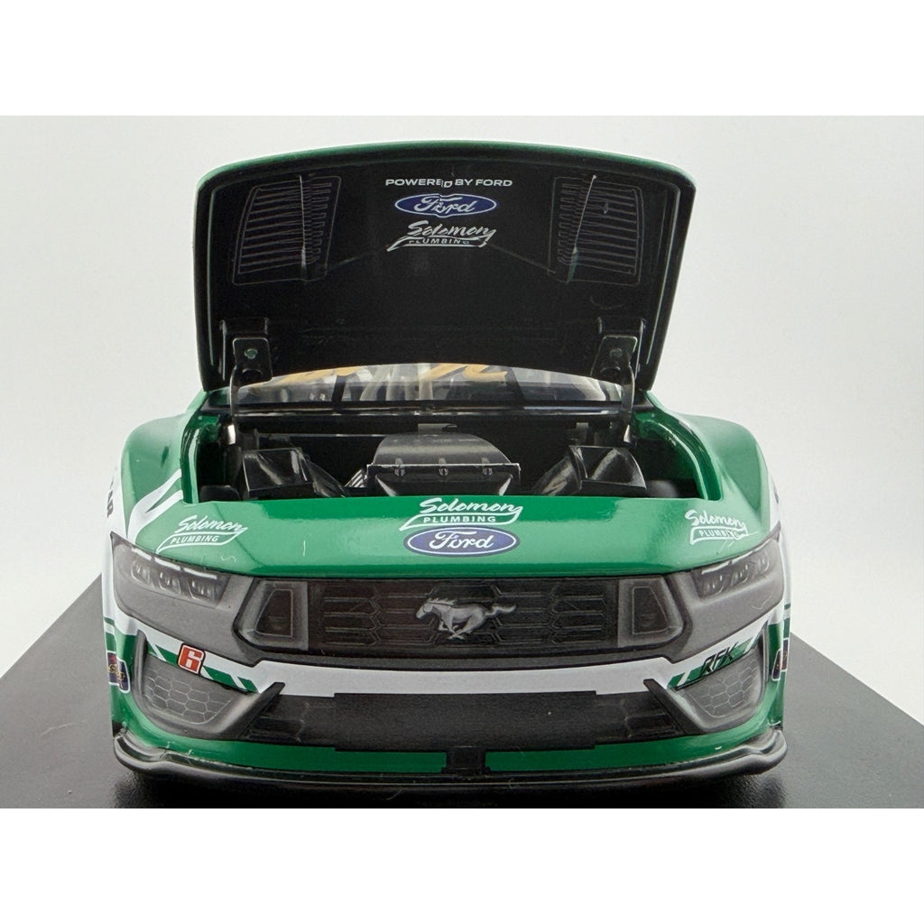 Brad Keselowski #6 Solomon Plumbing Veterans 2024 Mustang Autographed 1/144 DIN 76