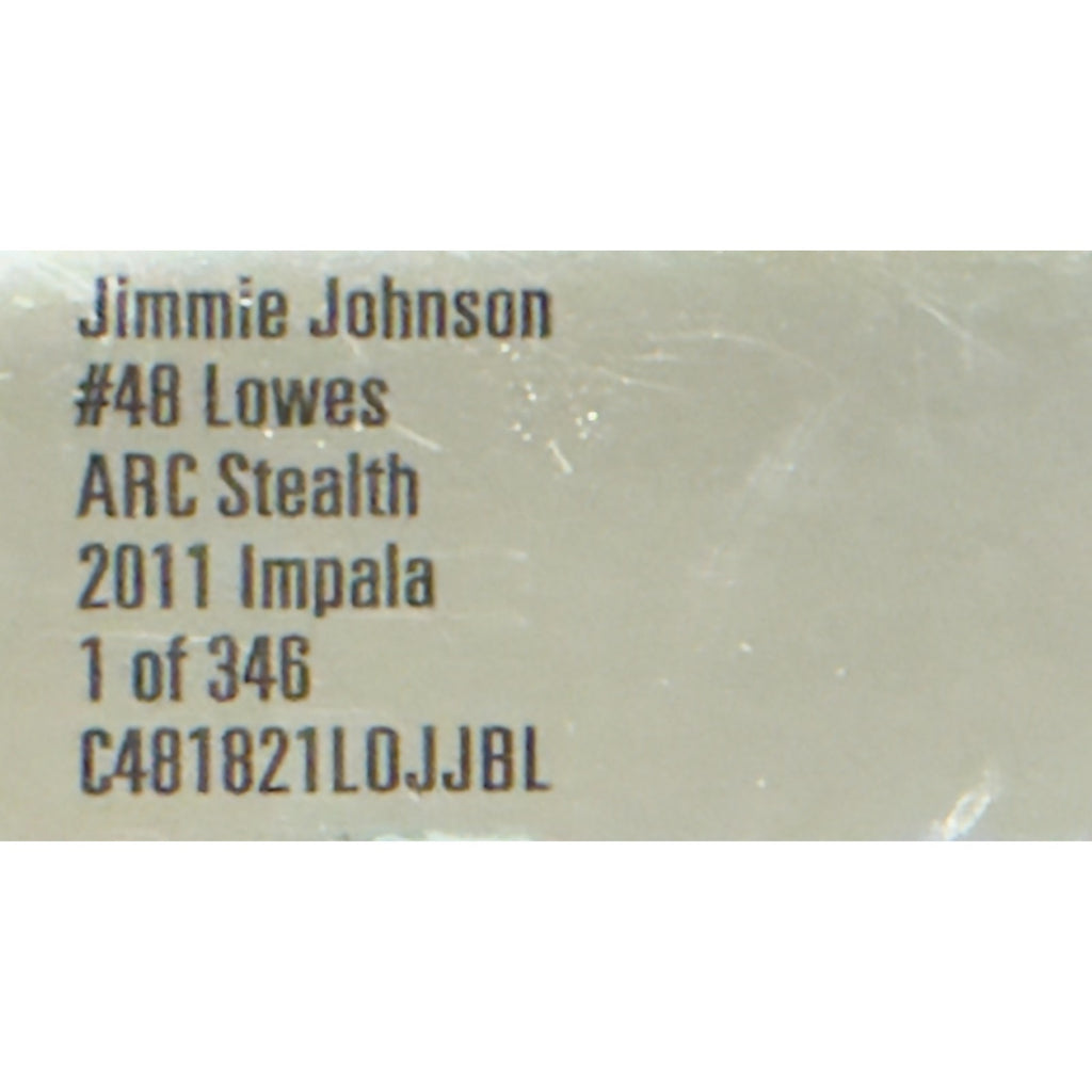 Jimmie Johnson #48 Lowe's 2011 Chevrolet Impala ARC Stealth 1 of 346 DIN 213
