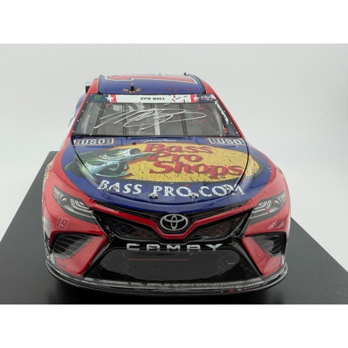 Martin Truex Jr. #19 Bass Pro Patriotic 2019 Charlotte Win Autographed 1/250