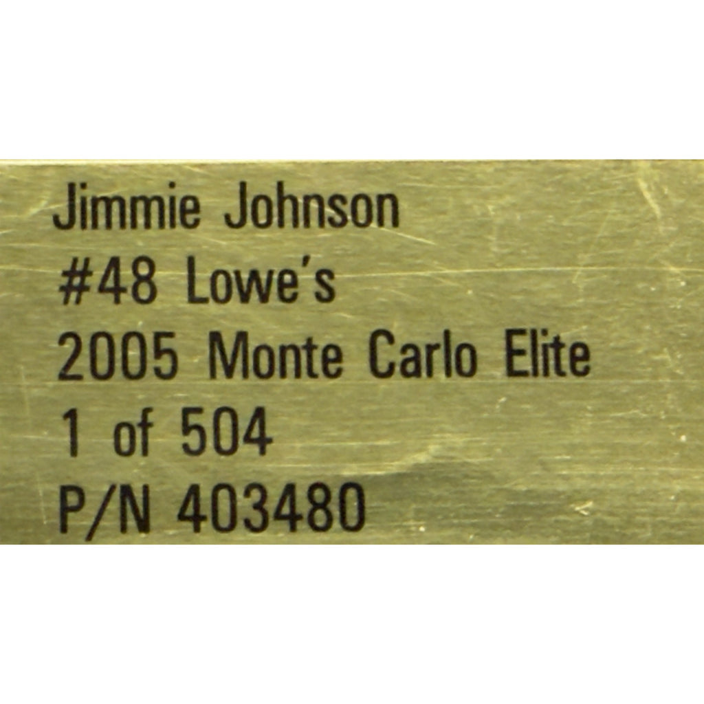 Jimmie Johnson #48 Lowe's 2005 Monte Carlo ELITE 1/504 DIN 285 1:24
