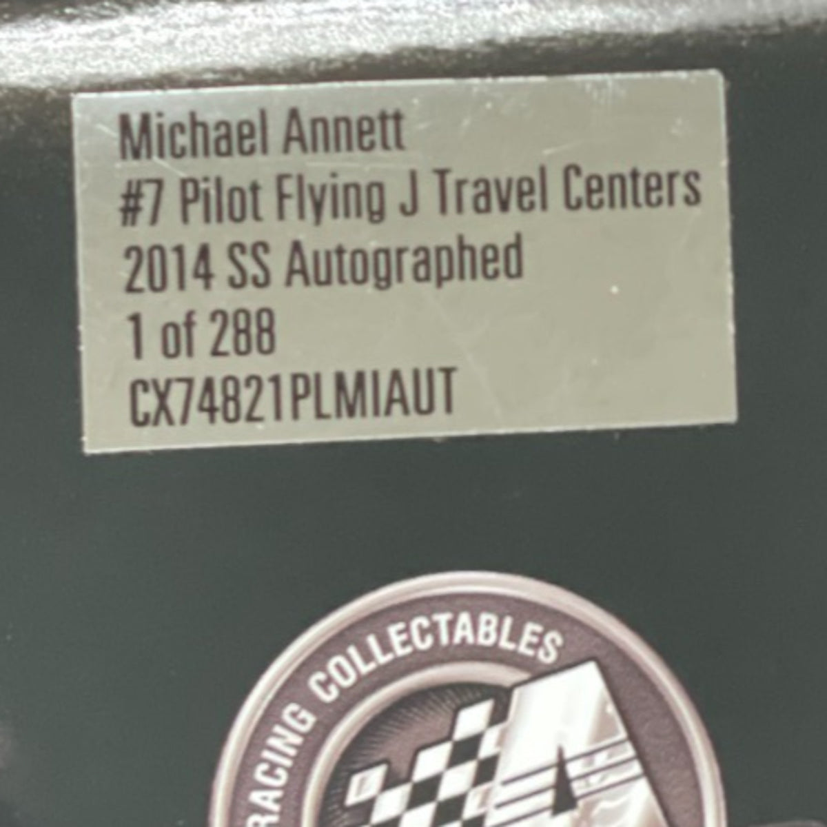 Michael Annett #7 Pilot Flying J Travel Centers 2014 SS Autographed 1 of 288