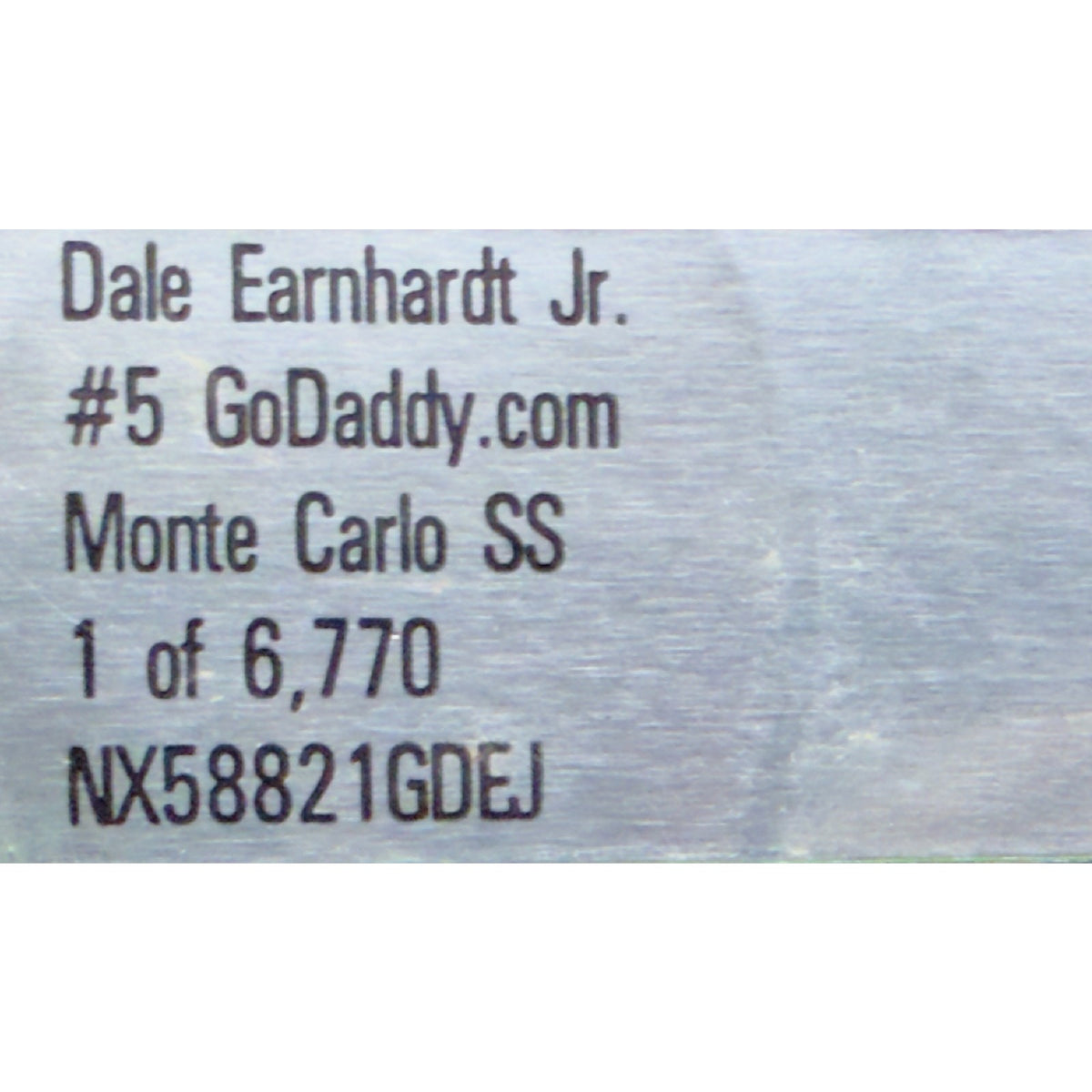 Dale Earnhardt Jr. #5 GoDaddy.com Monte Carlo SS 1:24 1/6770 DIN 2279