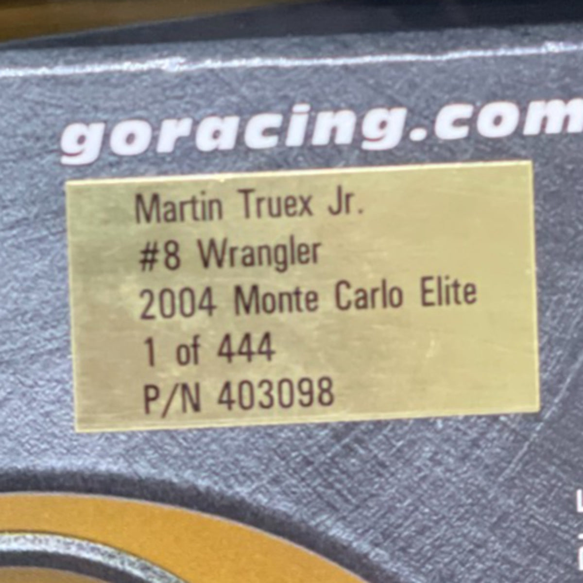 Martin Truex Jr. # 8 Wrangler 2004 Monte Carlo ELITE 1 of 444