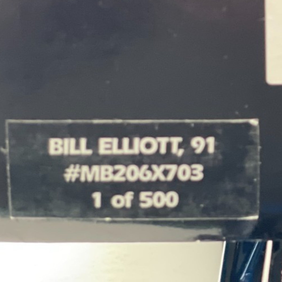 Bill Elliott #91 Ford ADC Dirt Track Car Autographed 124 1 of 500 NASCAR