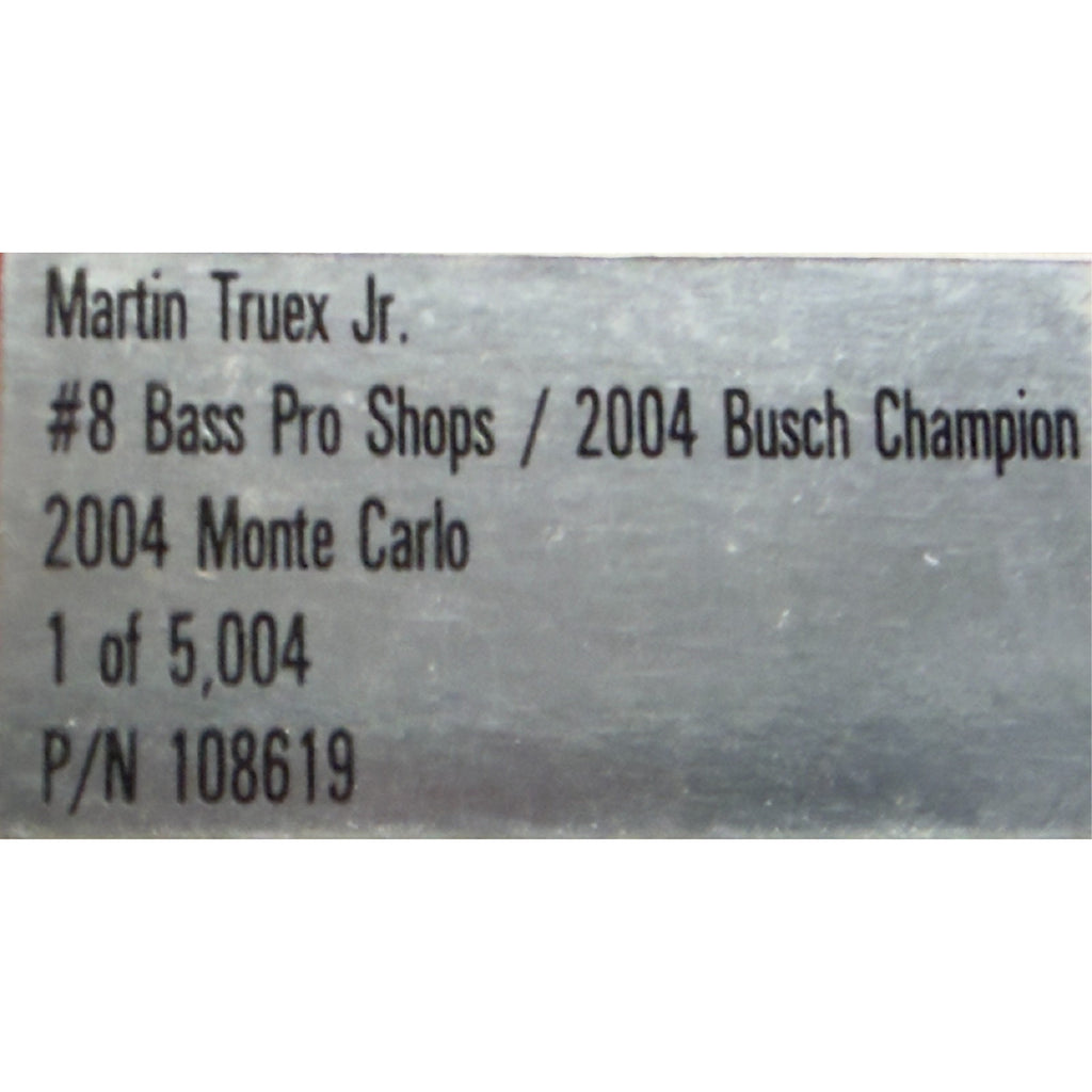 Martin Truex Jr. #8 Bass Pro Shops 2004 Busch Champion Monte Carlo Color Chrome 1/5004