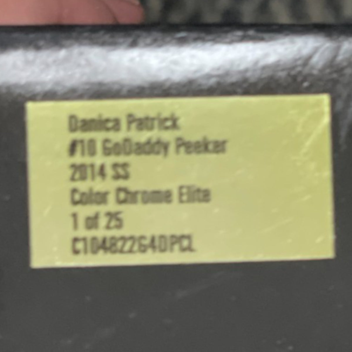 Danica Patrick #10 GoDaddy Peeker 2014 SS Color Chrome ELITE 1 of 25