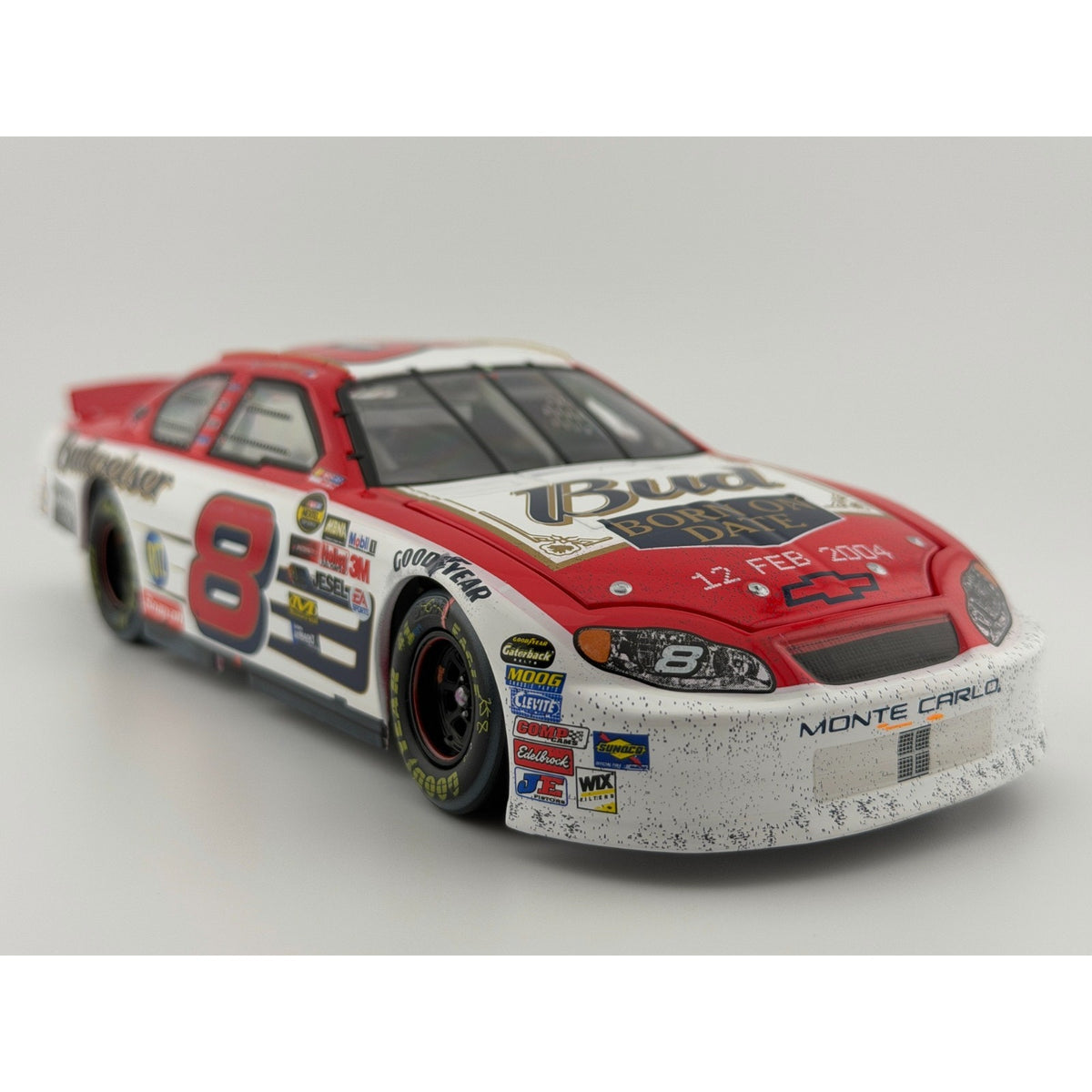 Dale Earnhardt Jr. #8 Budweiser Born On Date 2004 Twin 125 Win Raced 1:24