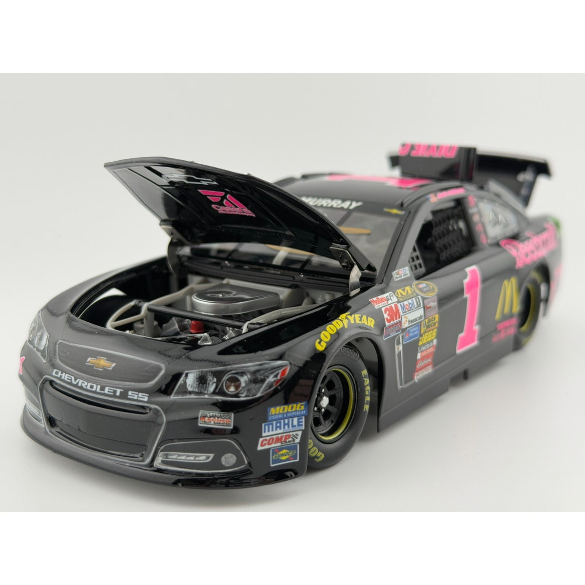 Jamie McMurray #1 Cessna Breast Cancer 2014 Chevy SS Autographed 1/144 DIN 115