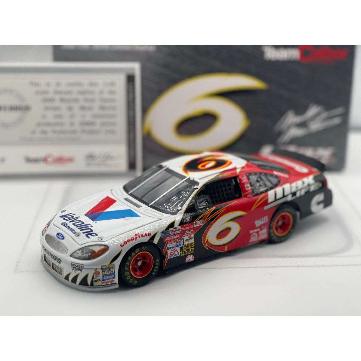Mark Martin #6 Max Life Team Caliber Preferred 1 of 20004