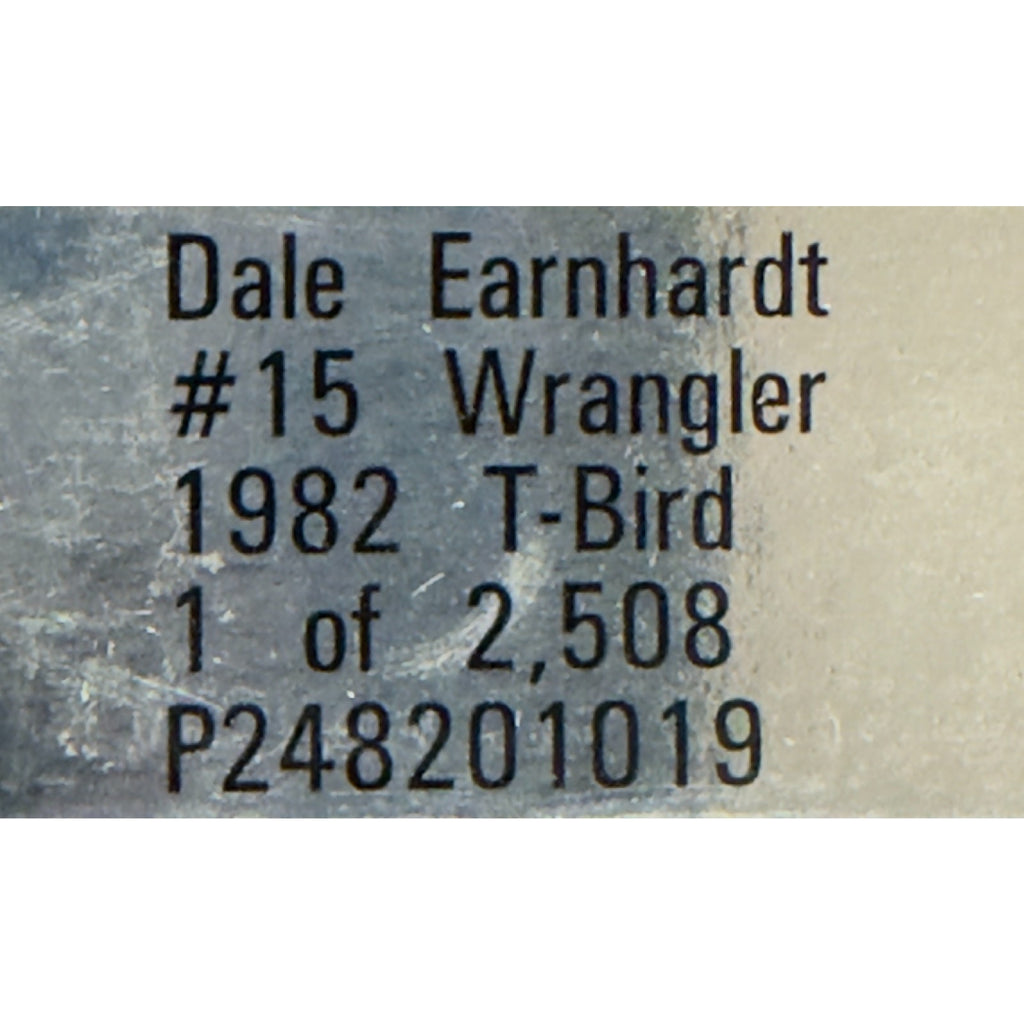 Dale Earnhardt #15 Wrangler 1982 Thunderbird Black Window Car 1/2508