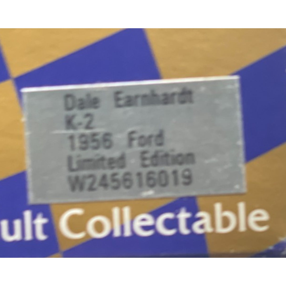 Dale Earnhardt K-2 1956 Ford Limited Edition - Paint Defect