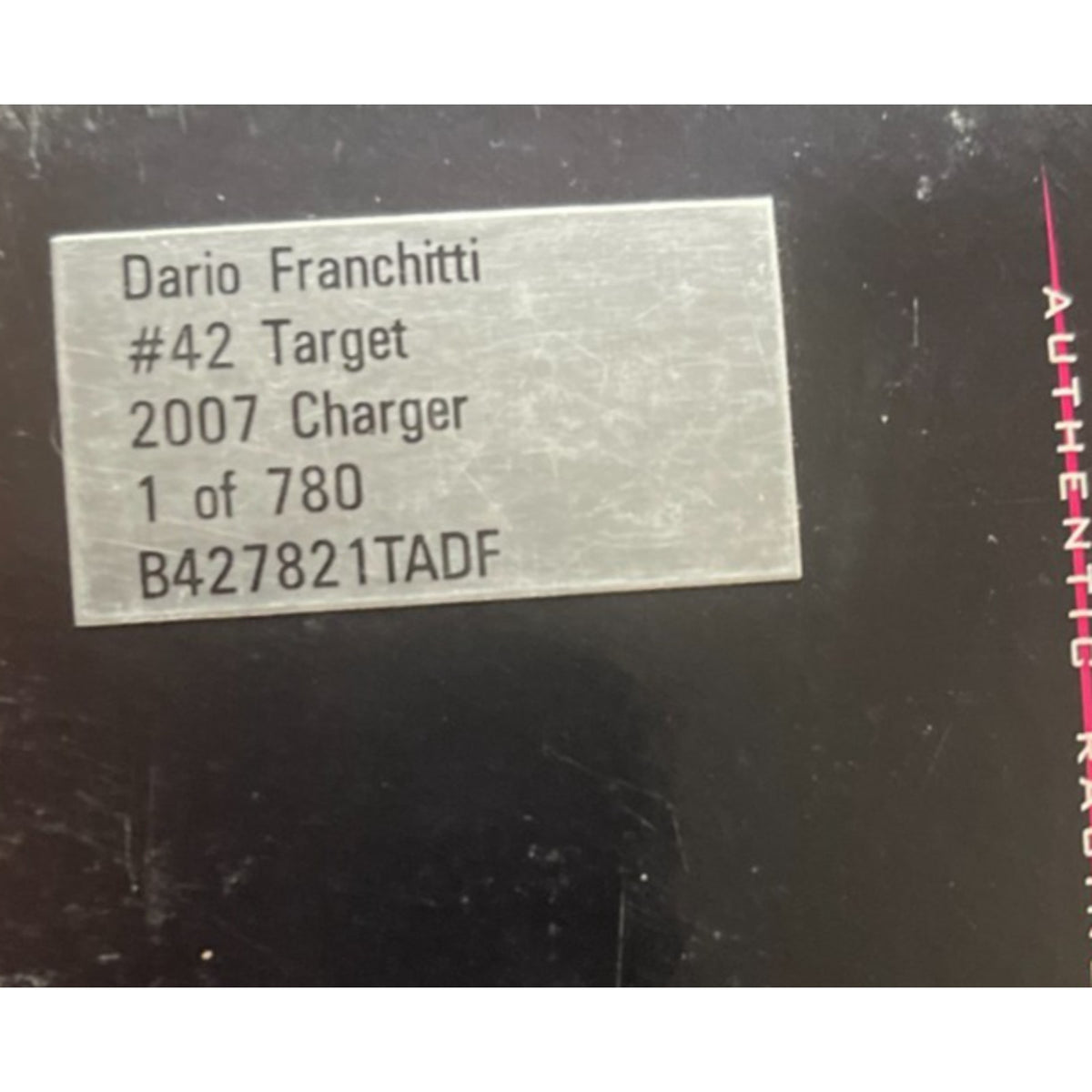 Dario Franchitti #42 Target 2007 Charger Autographed 1:24 NASCAR 1/780