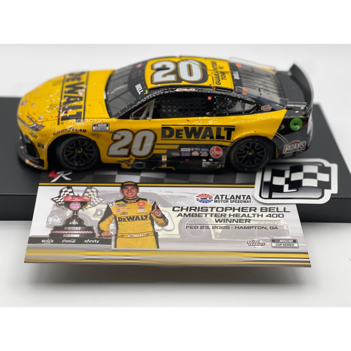 Christopher Bell #20 DeWalt Atlanta Win 2025 Camry 1:24 NASCAR 1/828 DIN 661