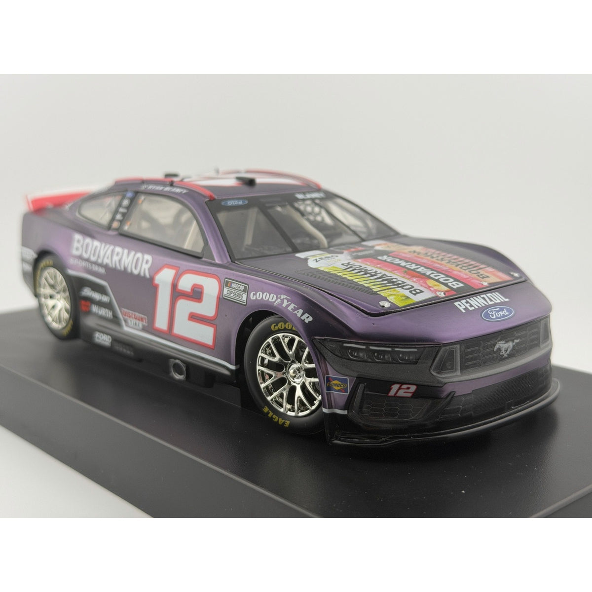 Ryan Blaney #12 BODYARMOR Black 2025 Mustang Color Chrome 1 of 72 DIN 50