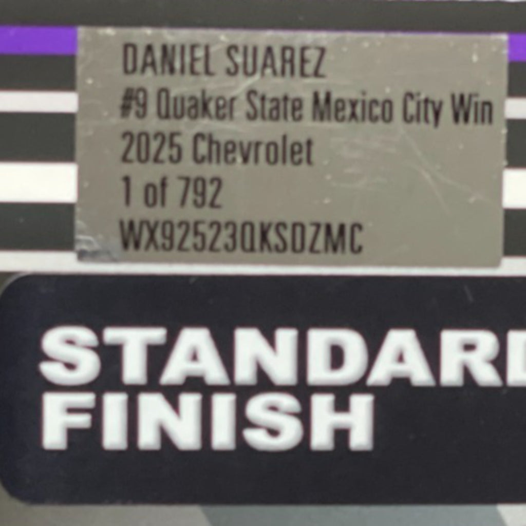 Daniel Suárez #9 Quaker State Mexico City Win 2025 Chevrolet Camaro 1 of 792
