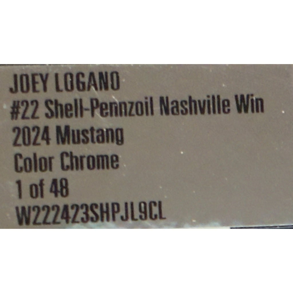 Joey Logano #22 Shell-Pennzoil Nashville Win 2024 Mustang Color Chrome 1/48 #10