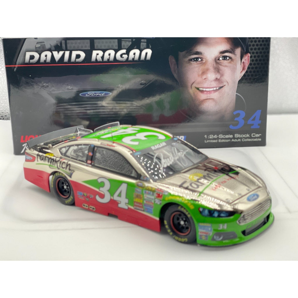 XRARE David Ragan #34 Farm Rich 2014 Fusion Color Chrome Autographed 1 of 48