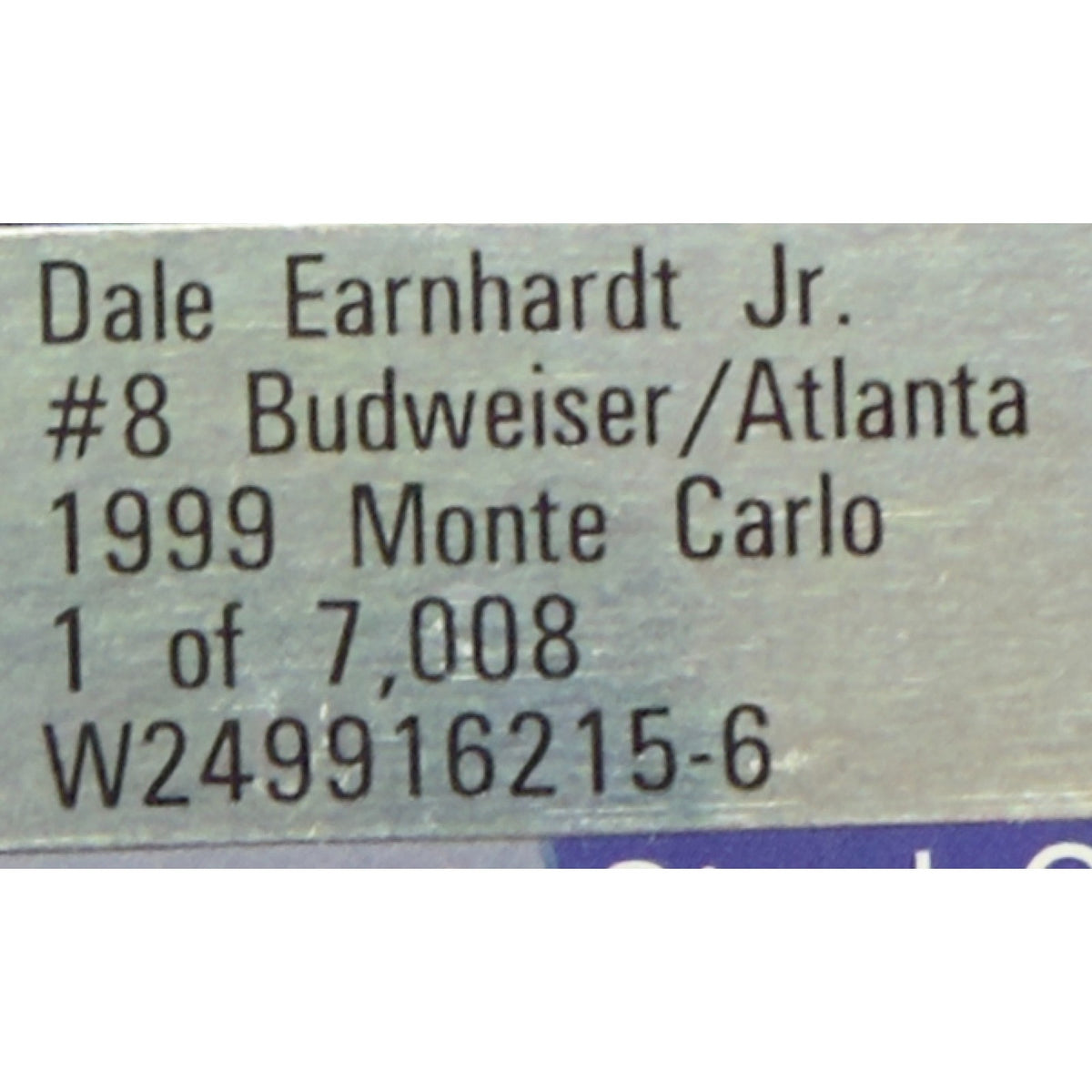 Dale Earnhardt Jr. #8 Budweiser Atlanta 1999 Monte Carlo 1 of 7008