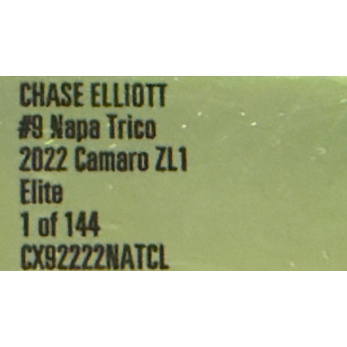 Chase Elliott #9 NAPA TRICO 2022 Camaro ZL1 ELITE 1:24 1 of 144 DIN #138